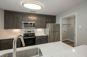 Gourmet kitchen with all kitchen appliances included